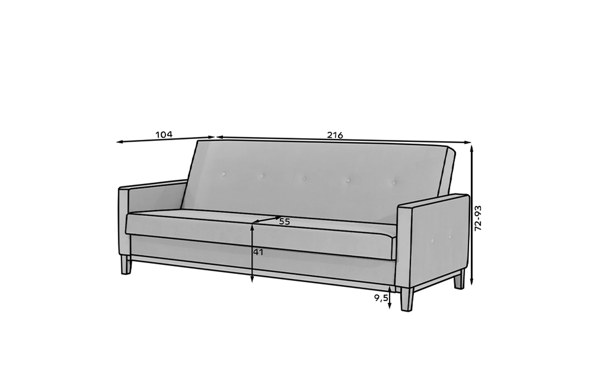Sofa Selene su miegamu mechanizmu - Image 2